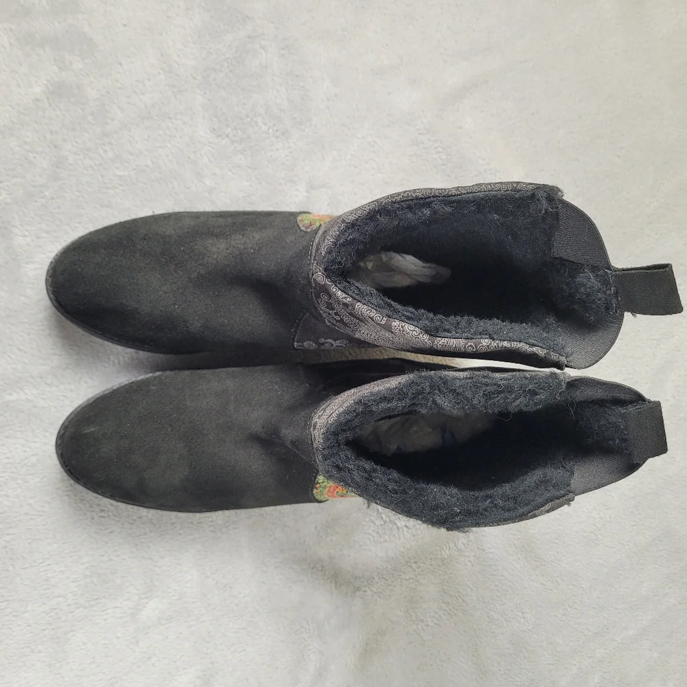 Desigual Women's Boots Winter Black Boho Size 40 US 9